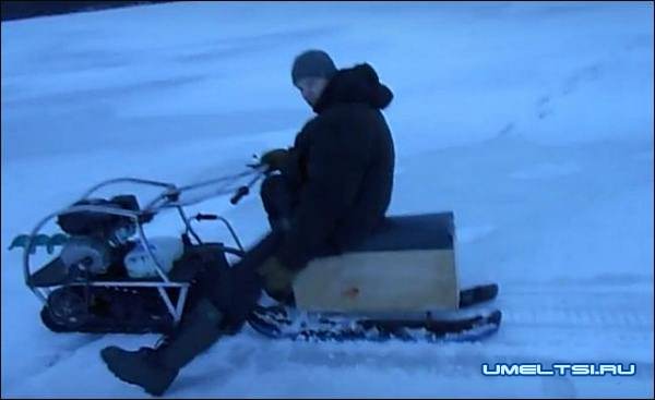 испытание мотобуксировщика испытание мотобуксировщика