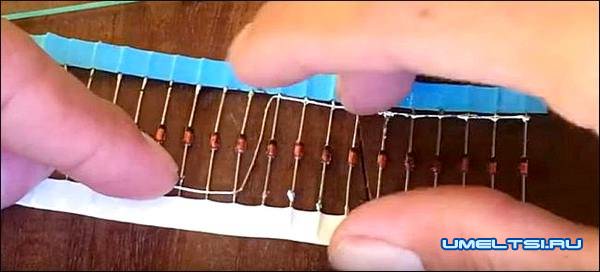 Солнечная батарея из диодов