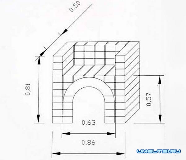 Мангал из кирпича своими руками-чертежи