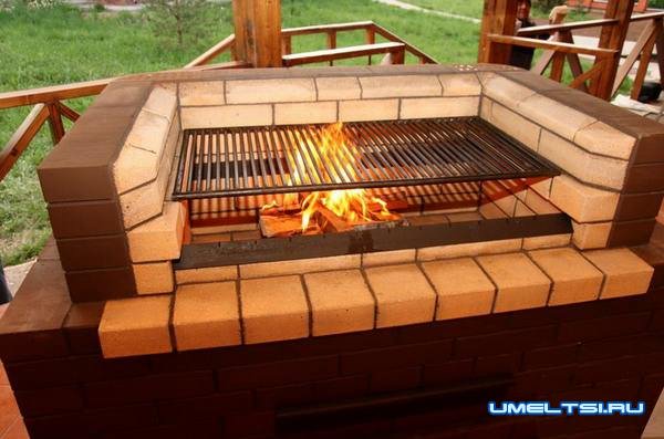 Примеры мангалов из кирпича: фото