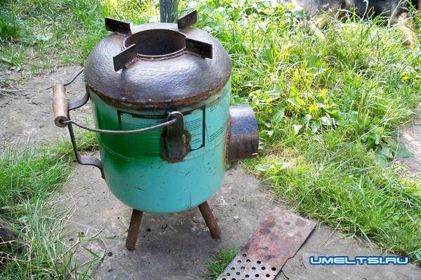 Печь-ракета из газового баллона своими руками