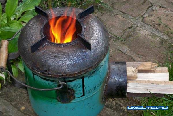 Печь-ракета из газового баллона своими руками