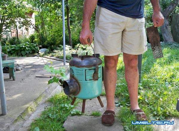 Печь-ракета из газового баллона своими руками