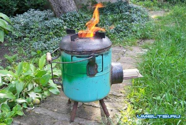 Печь-ракета из газового баллона своими руками