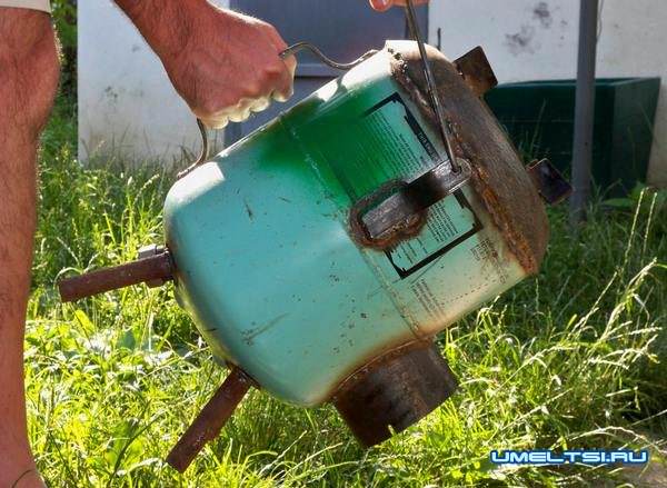 Печь-ракета из газового баллона своими руками