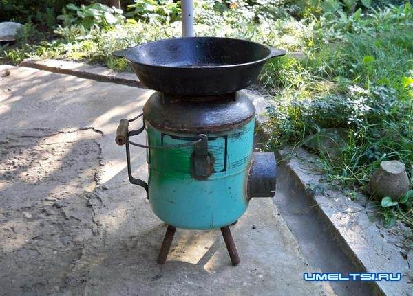 Печь-ракета из газового баллона своими руками