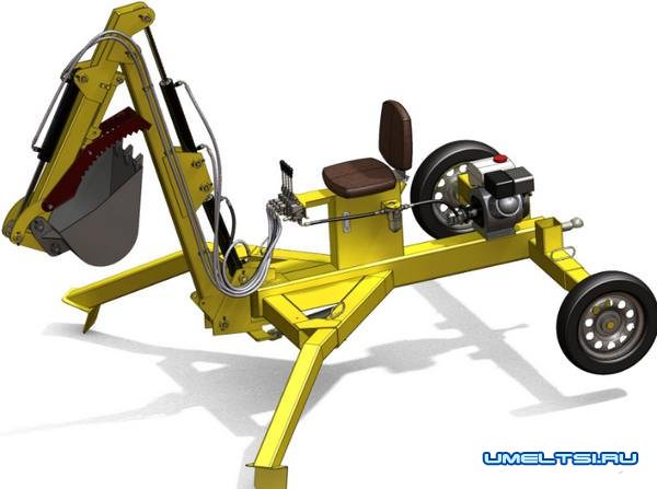 Мини экскаватор своими руками