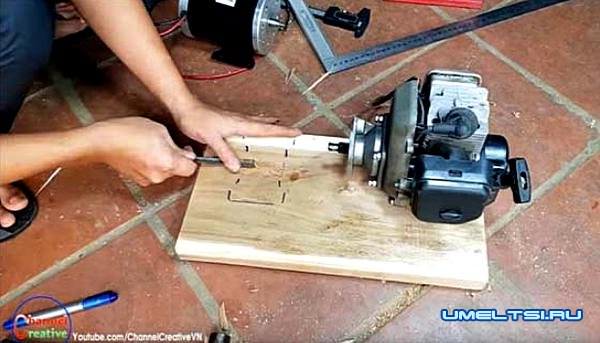 бензогенератор своими руками из бензокосы-поэтапное фото