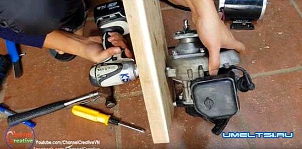 бензогенератор своими руками из бензокосы-поэтапное фото