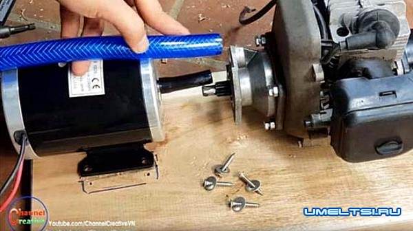 бензогенератор своими руками из бензокосы-поэтапное фото