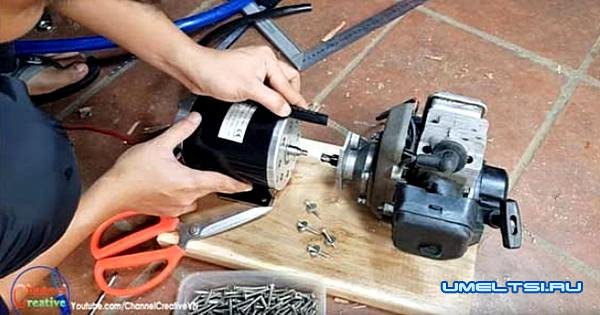 бензогенератор своими руками из бензокосы-поэтапное фото