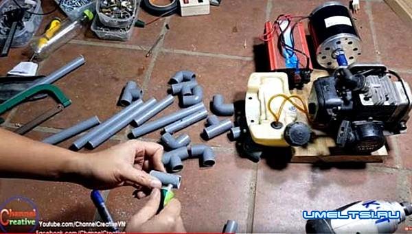 бензогенератор своими руками из бензокосы-поэтапное фото