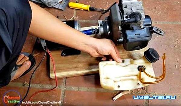 бензогенератор своими руками из бензокосы-поэтапное фото