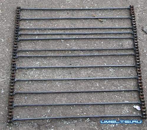 Гриль из мотоциклетной цепи своими руками