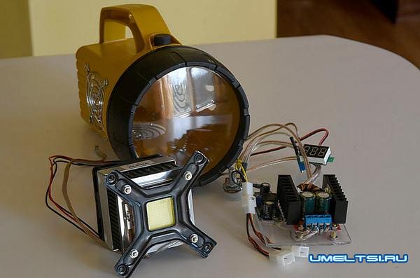 Мощный светодиодный фонарь своими руками-поэтапно