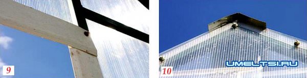 Строим теплицу из поликарбоната с двухскатной крышей