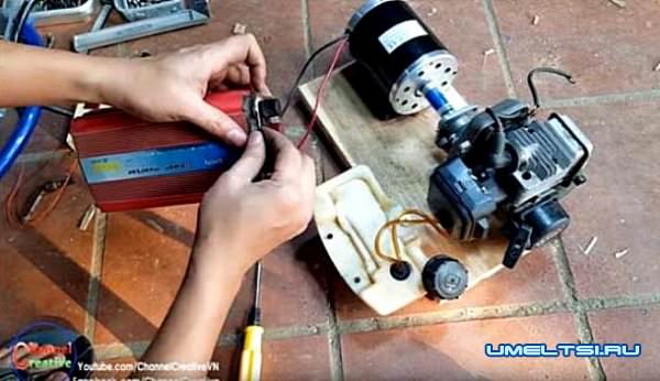 бензогенератор своими руками из бензокосы-поэтапное фото