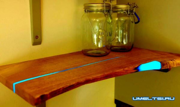 полка из эпоксидной смолы