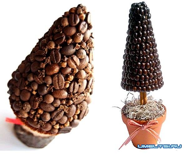 кофейный топиарий своими руками-варианты