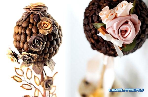 кофейный топиарий своими руками-варианты