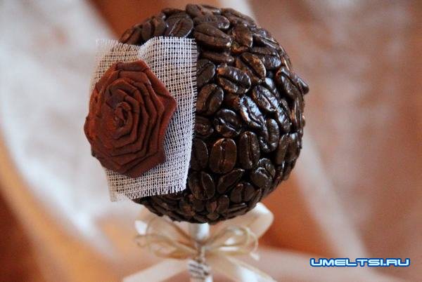 кофейный топиарий своими руками