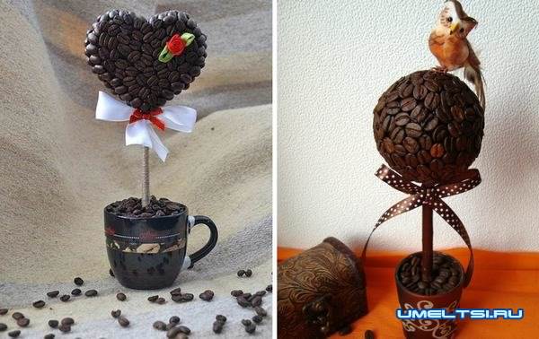 кофейный топиарий своими руками