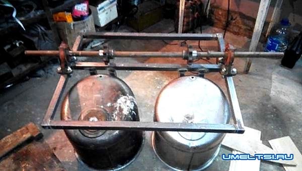 картофелесажалка двухрядная -процесс сборки