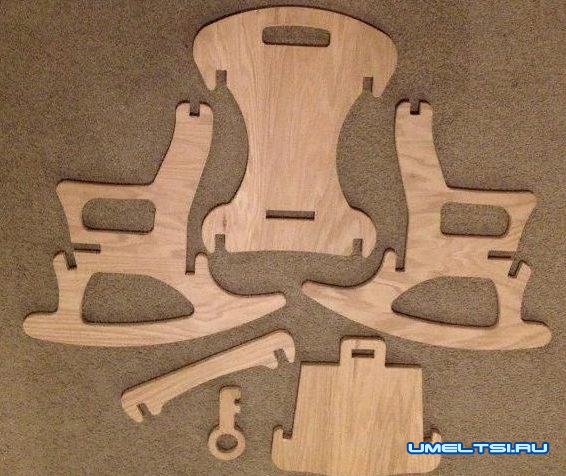 Самодельное разборное кресло-качалка Самодельное разборное кресло-качалка