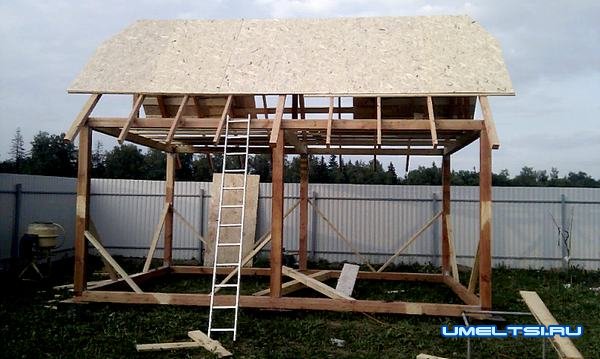 дачный домик своими руками-поэтапно