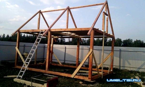 дачный домик своими руками-поэтапно