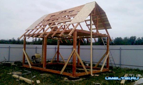 дачный домик своими руками-поэтапно