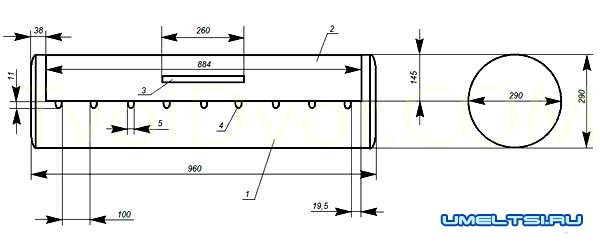 Чертежи мангала из баллона