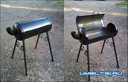 мангал из балона своими руками