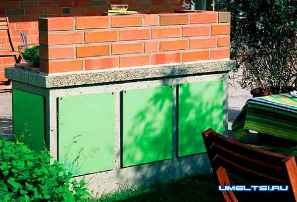 Кирпичный мангал–гриль