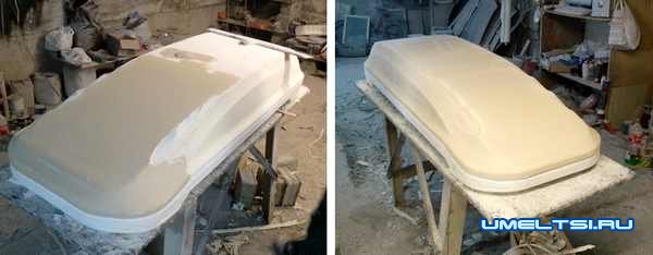 Бокс на крышу авто из пластика