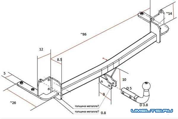 Фаркоп своими руками для «Ланоса»