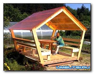 простая беседка своими руками простая беседка своими руками