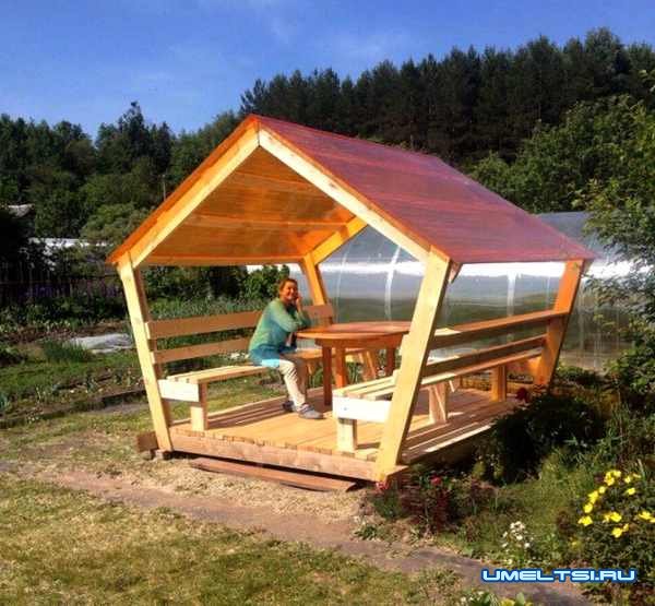 простая беседка своими руками простая беседка своими руками