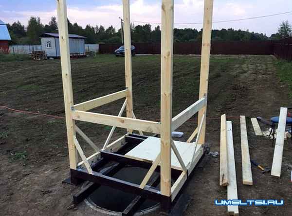 Пошаговое описание строительства туалета