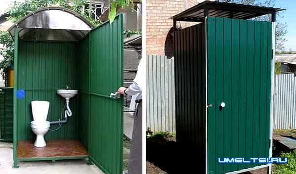 Туалет из профнастила