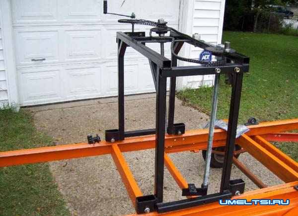 Самодельная пилорама из бензопилы-поэтапно