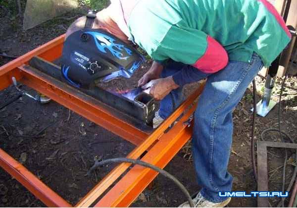 Самодельная пилорама из бензопилы-поэтапно