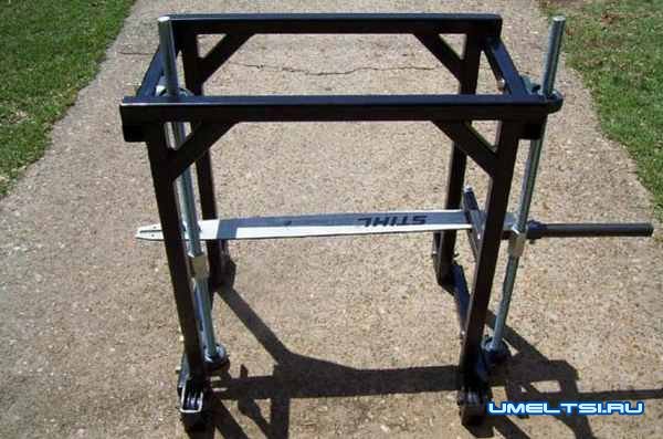 Самодельная пилорама из бензопилы-поэтапно