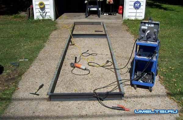 Самодельная пилорама из бензопилы-поэтапно