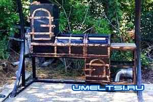 Жаровня с элементами ковки