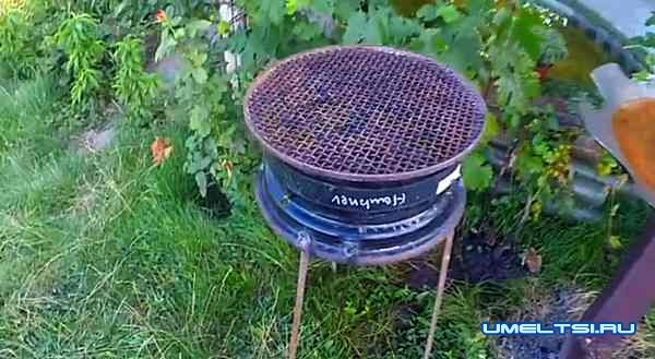 мангал из колесных дисков