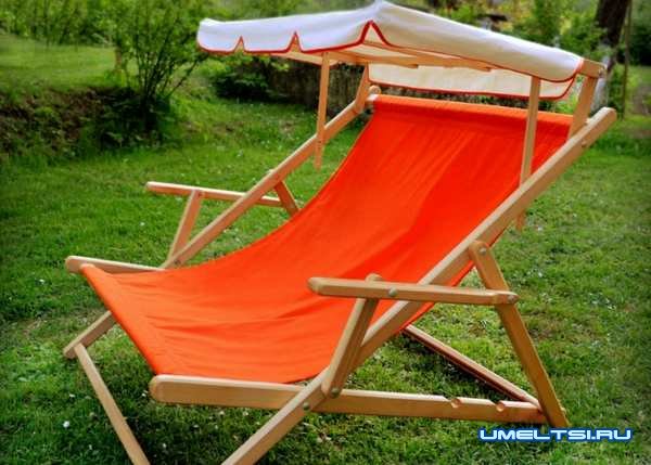 Шезлонг своими руками: фото
