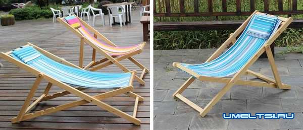Шезлонг своими руками: фото