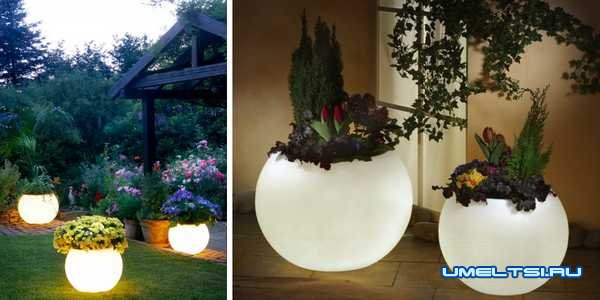 Идеи оформления двора-вазоны для цветов