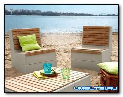 Садовая мебель из пенобетона Садовая мебель из пенобетона